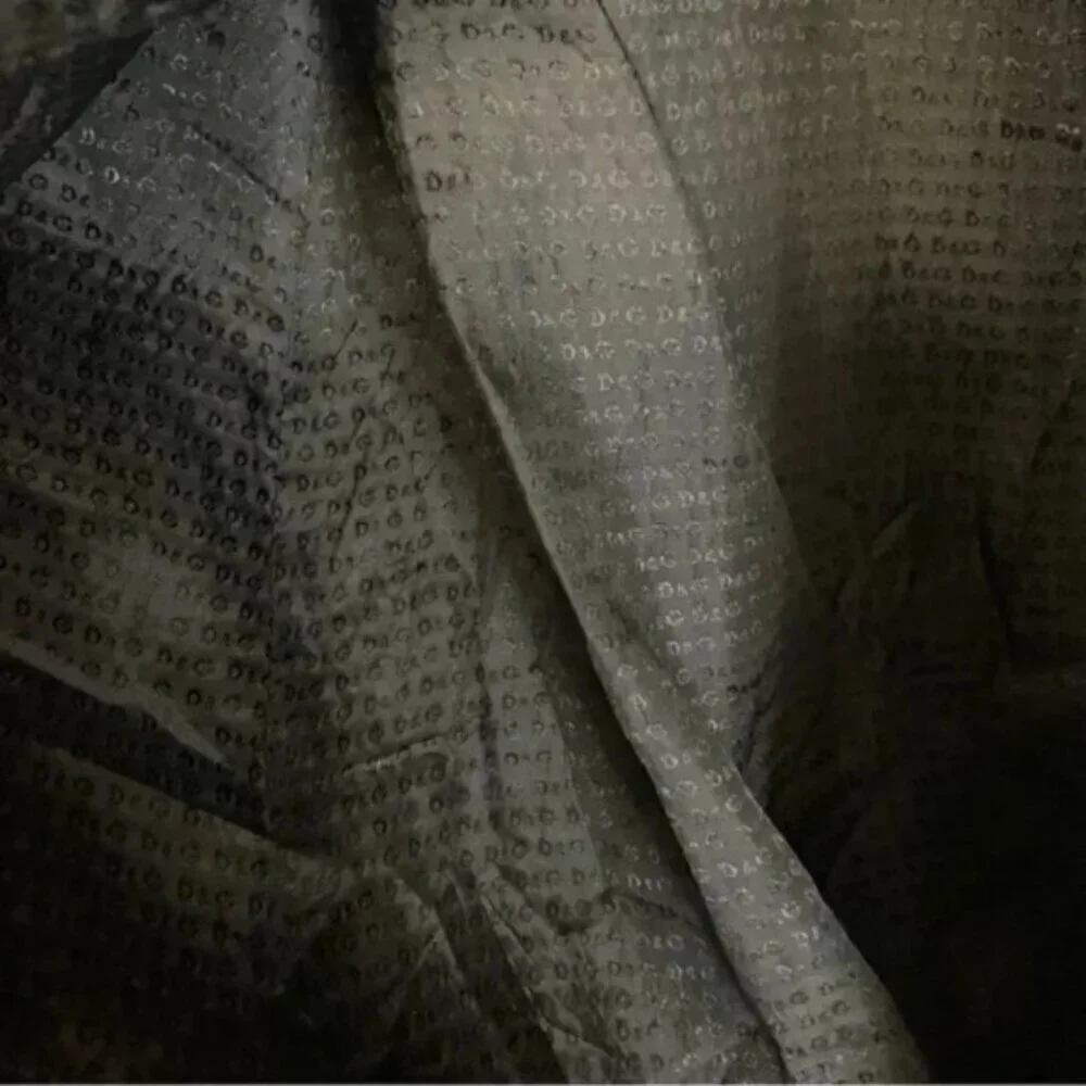 Dolce & Gabbana Vintage Wool Grey Check Plaid Belted Coat 8 - Picture 15 of 16